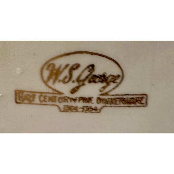 WS George Bread‎ Plate | Asian Style, Multicolor Reeds, Silver Trim | 1 of 10 - Picture 4 of 4